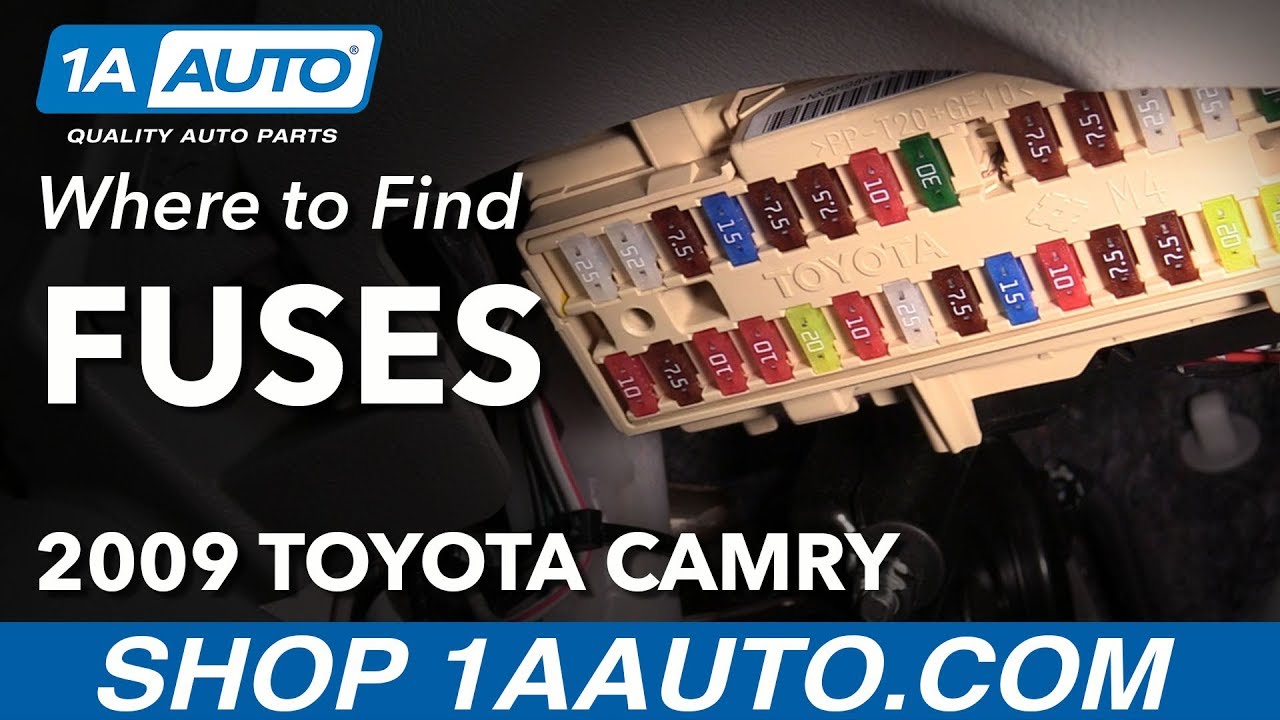 Where to Locate Fuse Boxes 06-11 Toyota Camry