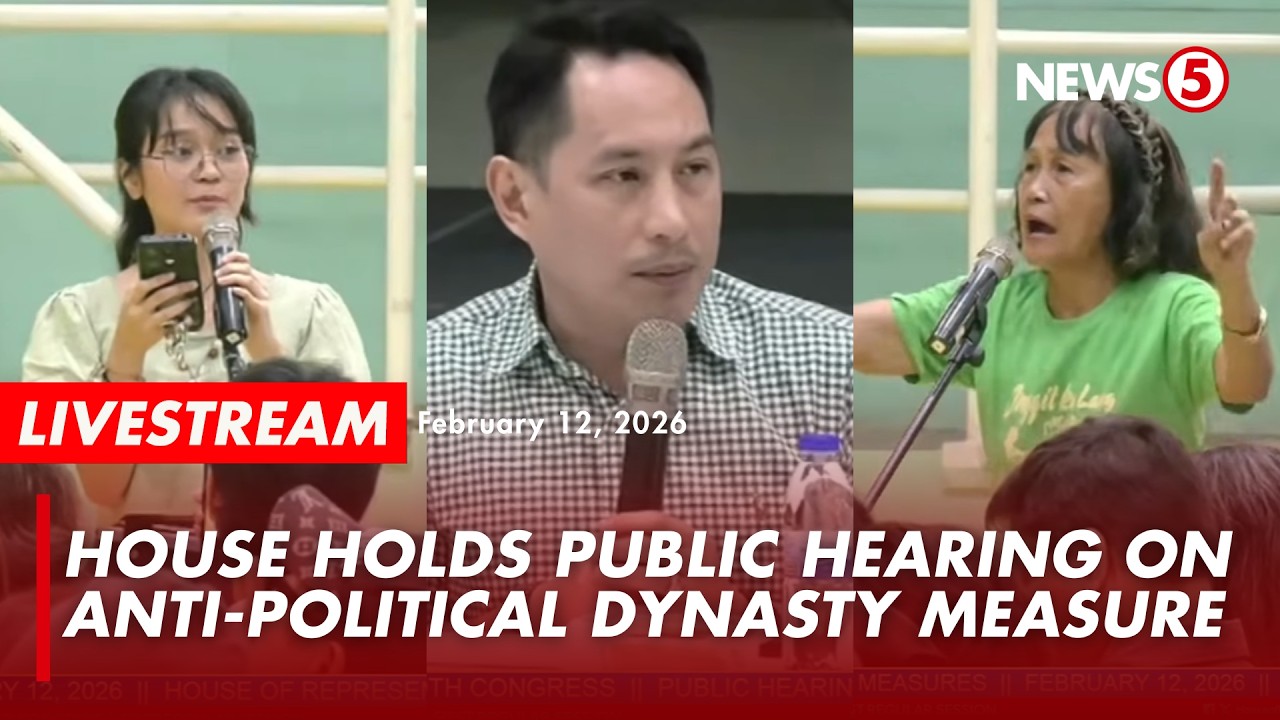 LIVE | Public hearing on anti-political dynasty measures (February 12, 2026)