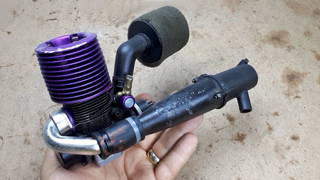 Nitro Engine - Start after 4 years! :) - Nitro yakıtlı motor - 4 yıl sonra çalıştı!!