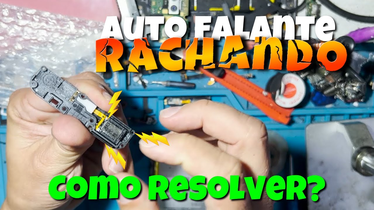 Moto G9 Play - Como consertar auto falante rachando - Troquei a tela e o Falante tá rachando