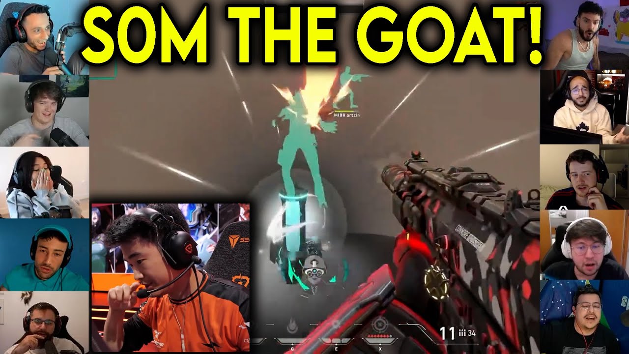 Valorant Streamers Reacts To NRG s0m Insane 1v4 CLUTCH Against MIBR In VCT
