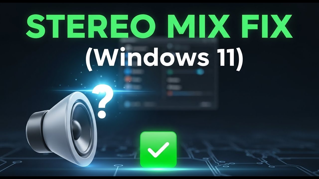 How to Enable Stereo Mix in Windows 11 Stereo Mix Not Showing Reddit