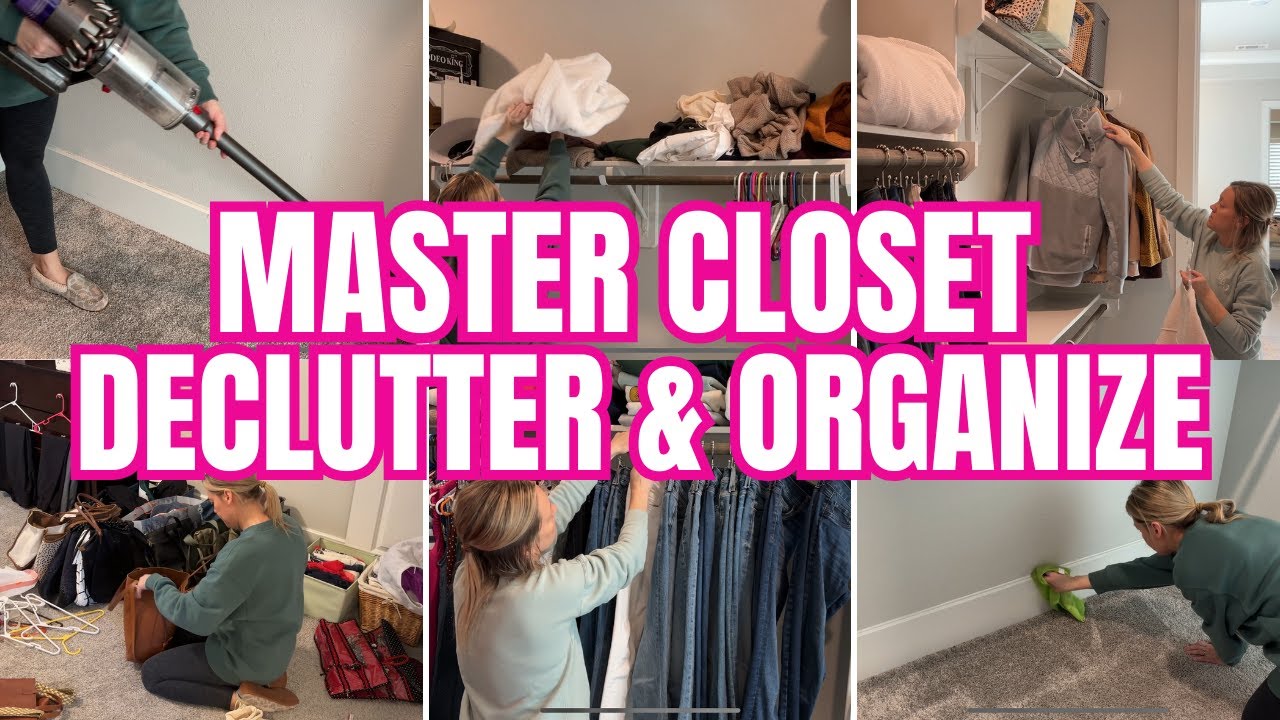 EXTREME MASTER CLOSET CLEAN, DECLUTTER AND ORGANIZE // DECLUTTERING SERIES PART 4 // EXTREME CLEAN