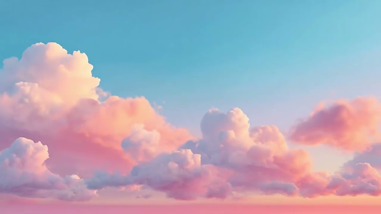 Relaxing Spring Sky Clouds | 8 Hours Ambient Screensaver