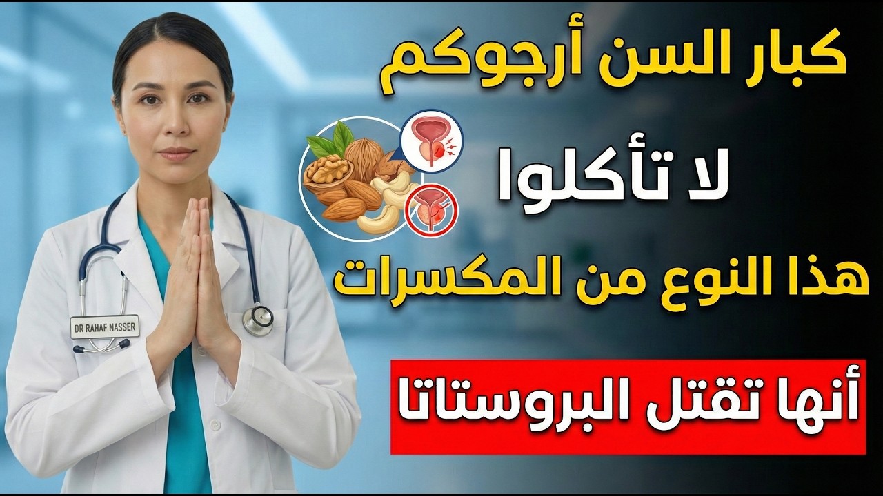 4 مكسرات 'تدمر' بروستاتك ممنوعة بعد الـ 50! و 4 أطعمة خارقة 'تشفيها'   نصيحة د رهف نبيل