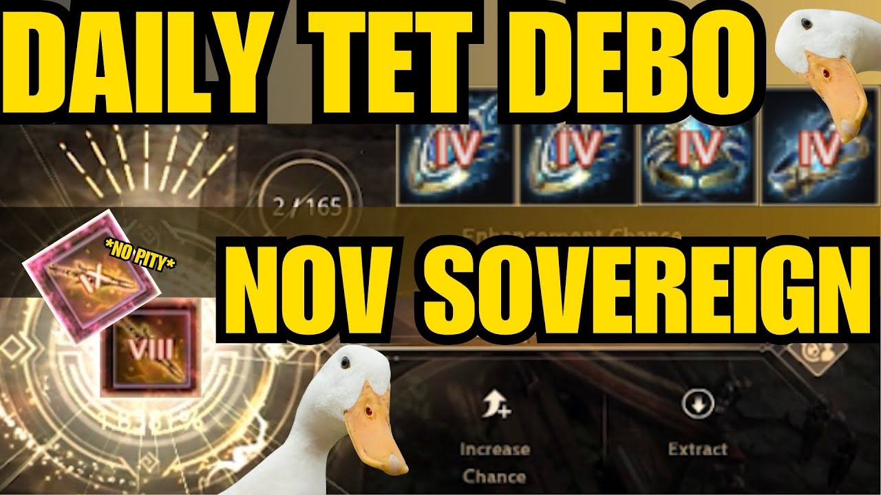 NOV SOVEREIGN!? Daily TET Debo Enhancing Highlight | Black Desert Online