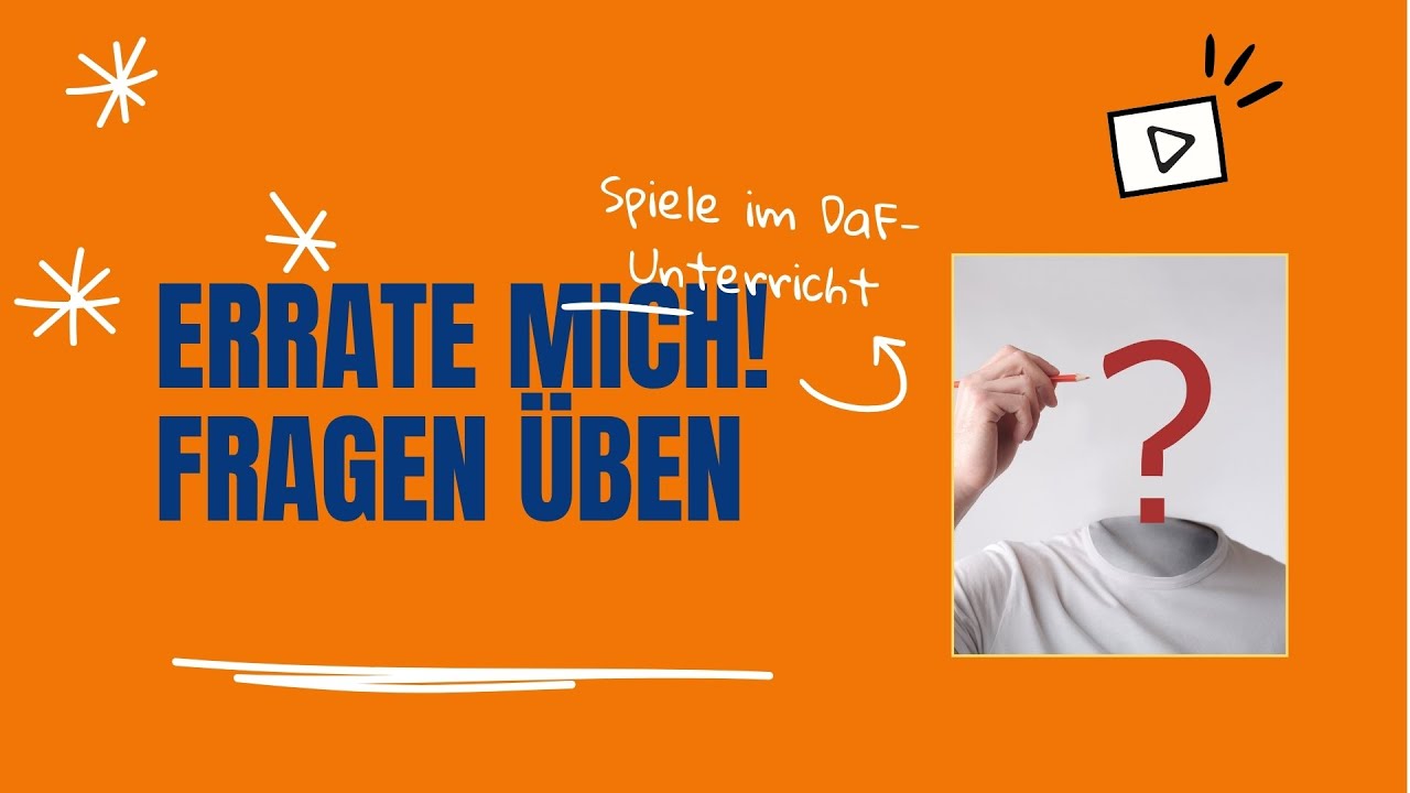 Sprachspiele: Errate mich!