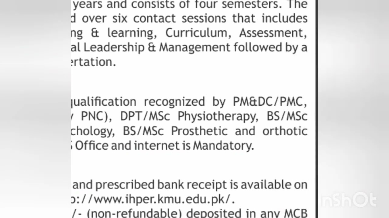 Admission in kMU 2022/khyber medical University peshawar.