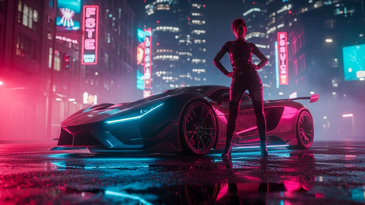 Future R&B Cyberpunk Mix (1 Hour with Neon Visuals)