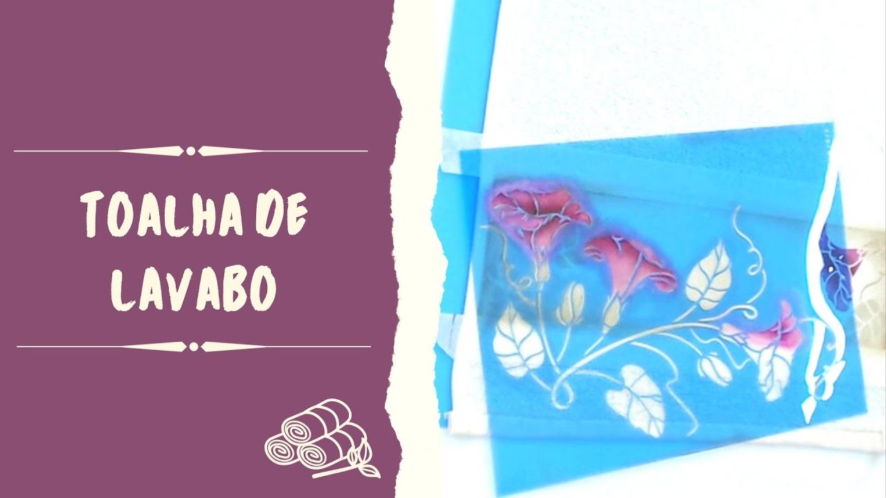 RAM 2020: STENCIL em TOALHA de LAVABO com MAYUMI TAKUSHI