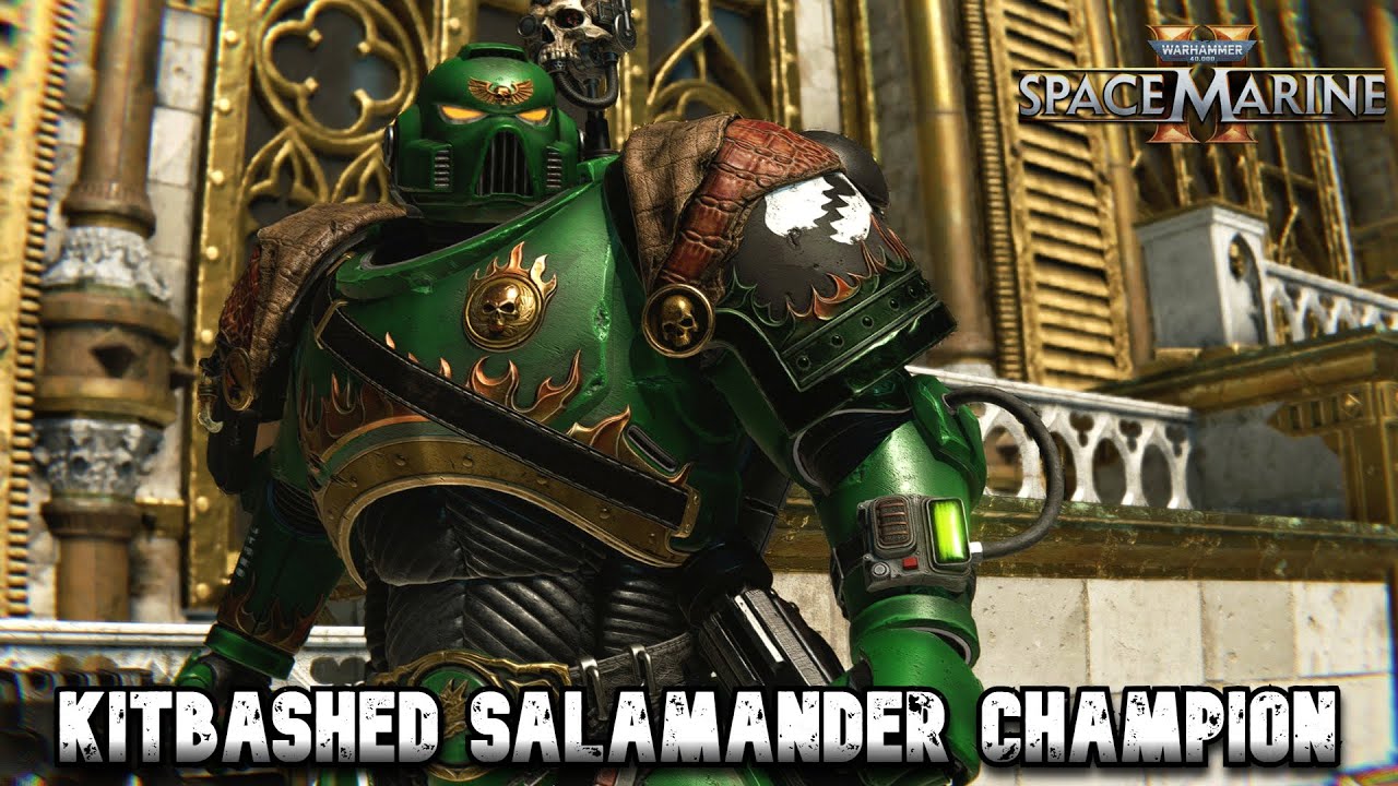 Геймплей «Чемпион саламандр» против «Хаоса»! — Warhammer 40K: Space Marine 2