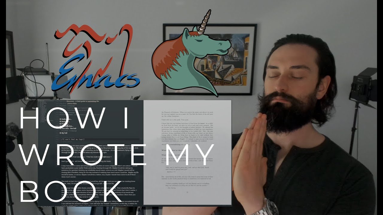 How I Wrote my Book in Emacs + Org