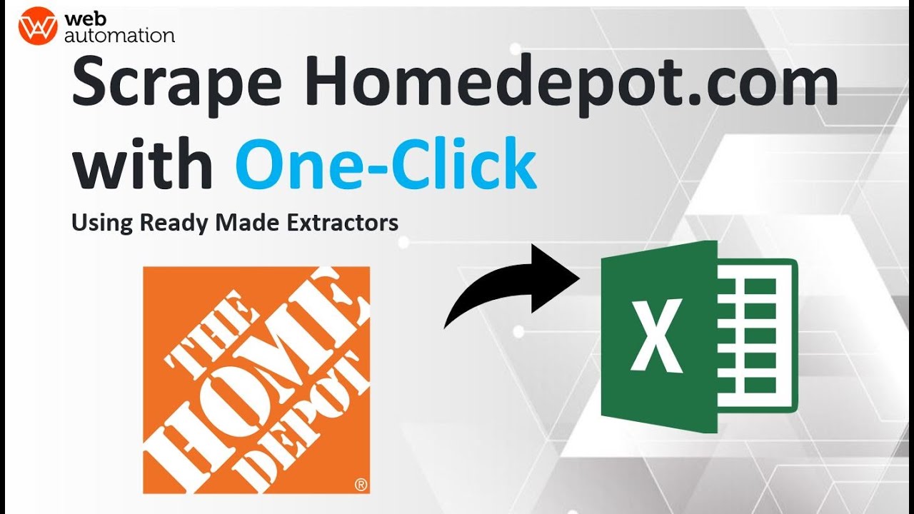 Scrape HomeDepot prices and product data (no code 2025)
