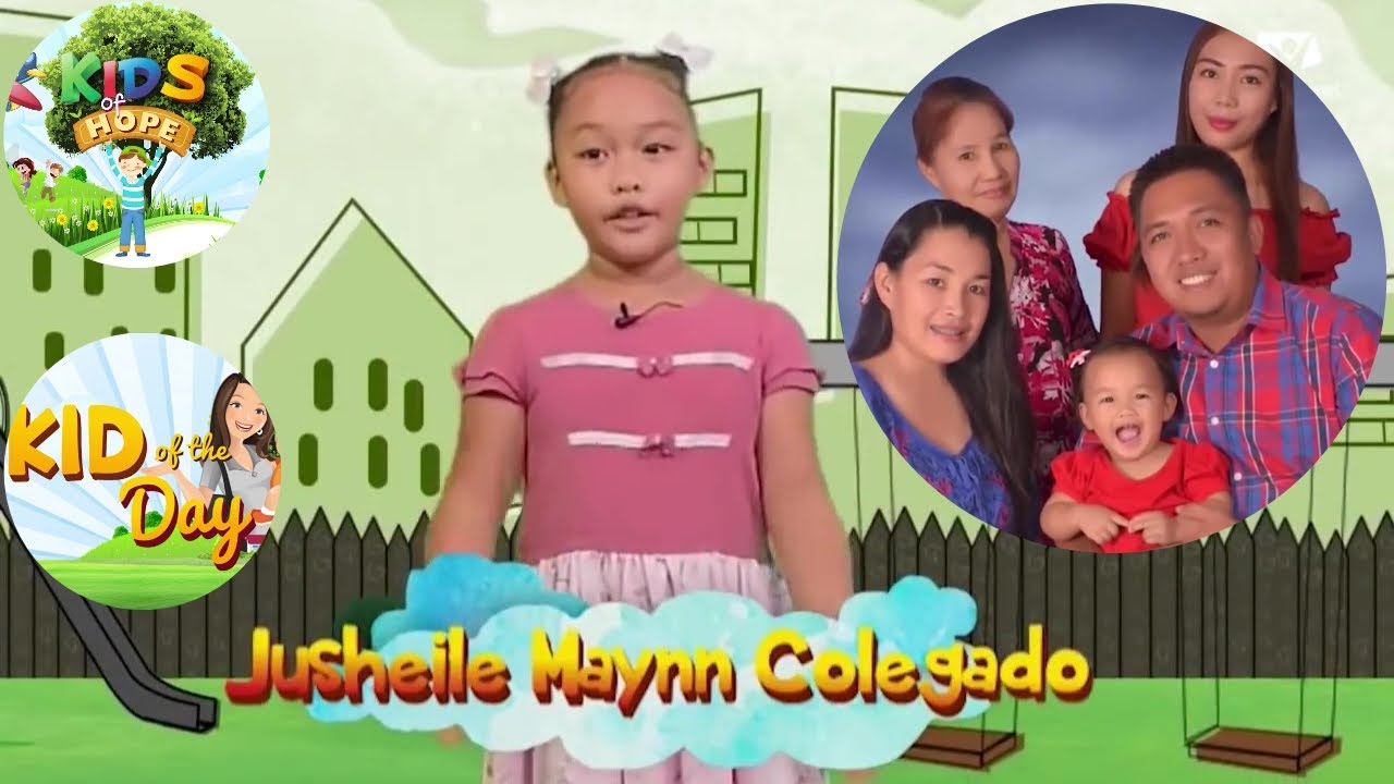 Jusheile Maynn Colegado   -  Kid of the Day
