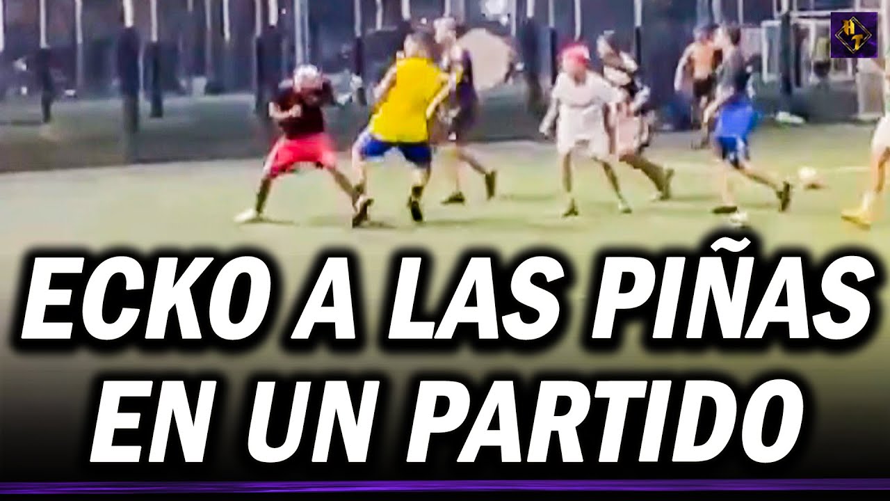 ECKO se AGARRO a  P1&Ntilde;4S con EZE LESCANO en un PARTIDO de FUTBOL