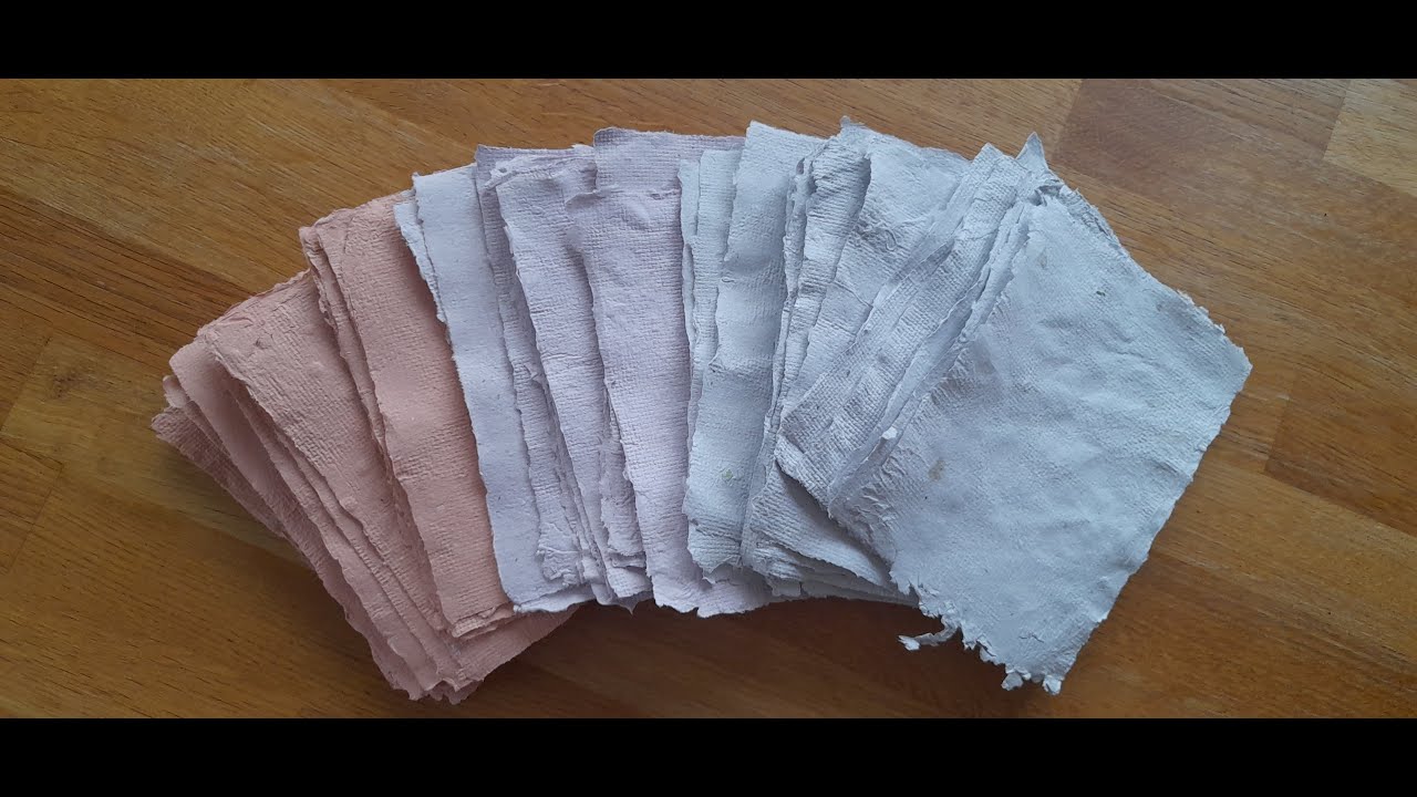 Comment je fabrique mon papier recyclé