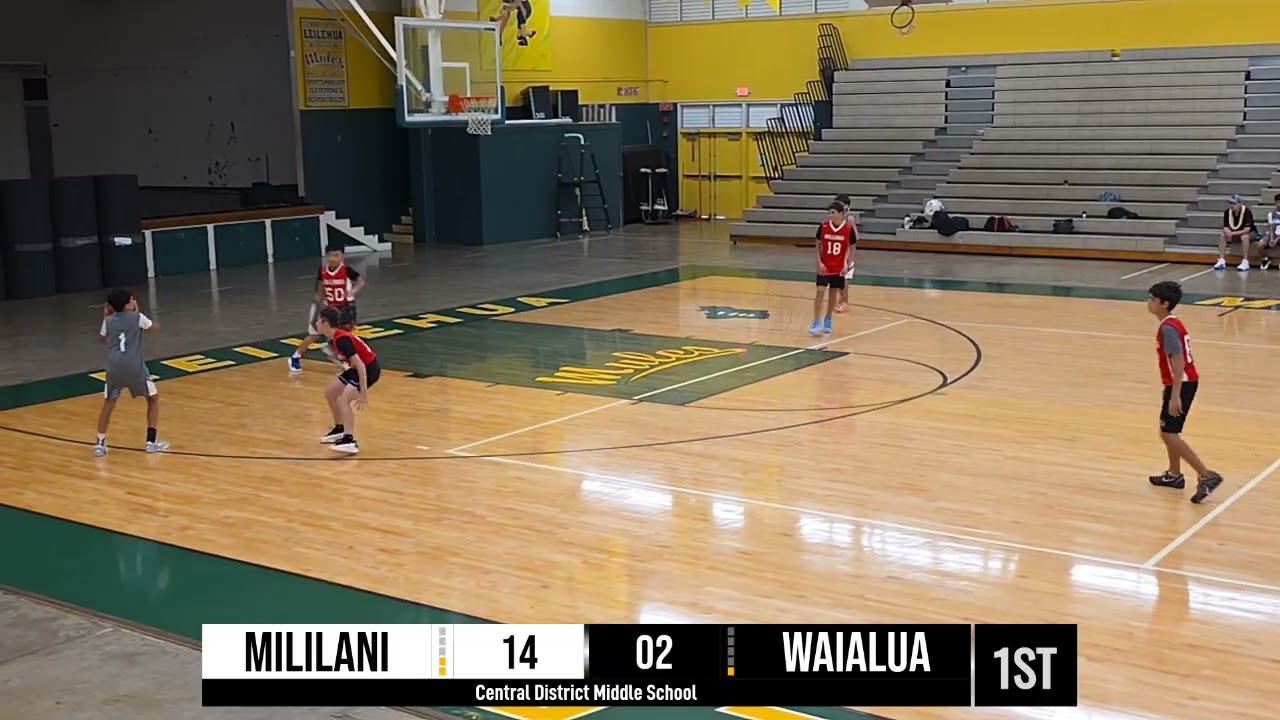 Boys Central District Middle School - Mililani Middle School* vs Waialua Intermediate School 