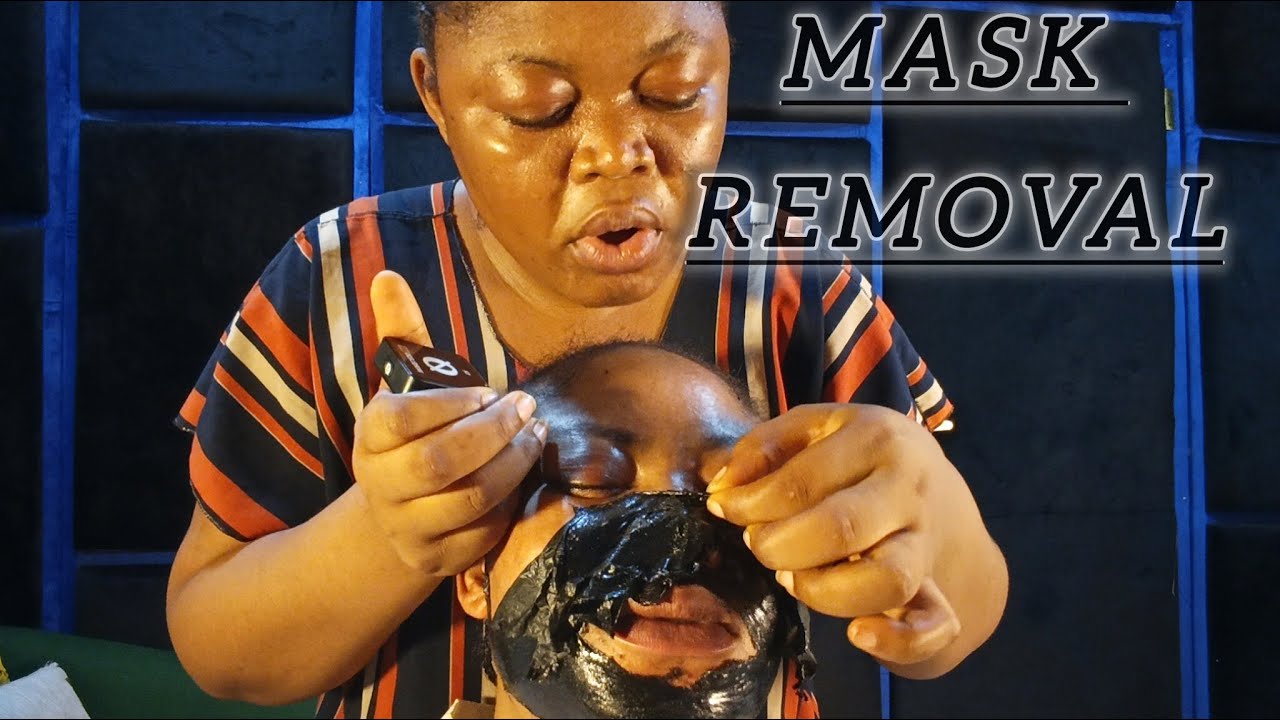 ASMR, pimple picking, face cleaning and mask removal PT 2