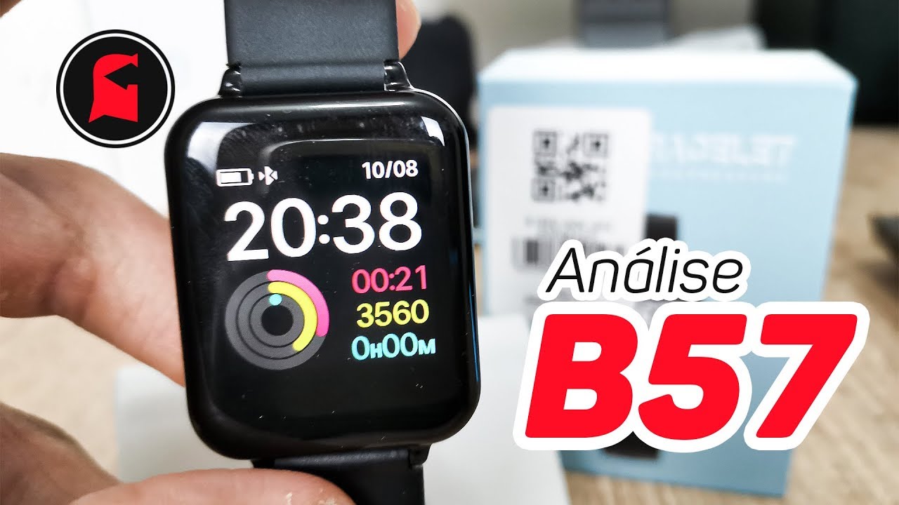 SMARTWATCH B57. BOM E BARATO!? Análise e Unboxing.