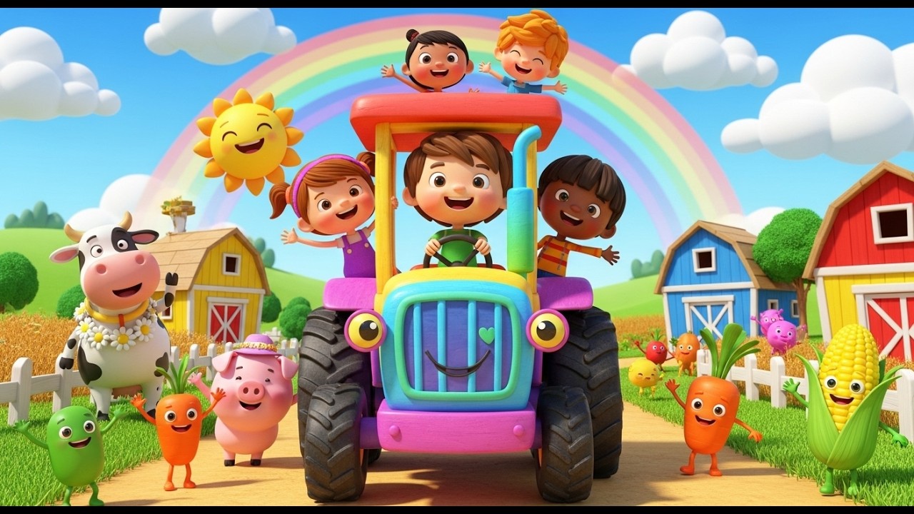 Farm to Table Food Song | Fun Healthy Eating & Learning Song for Kids, Nursery Rhymes Toddler Songs