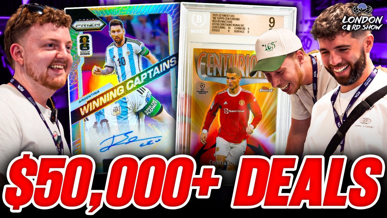 Сделки на $50 000 в самый загруженный день выставки London Card Show!