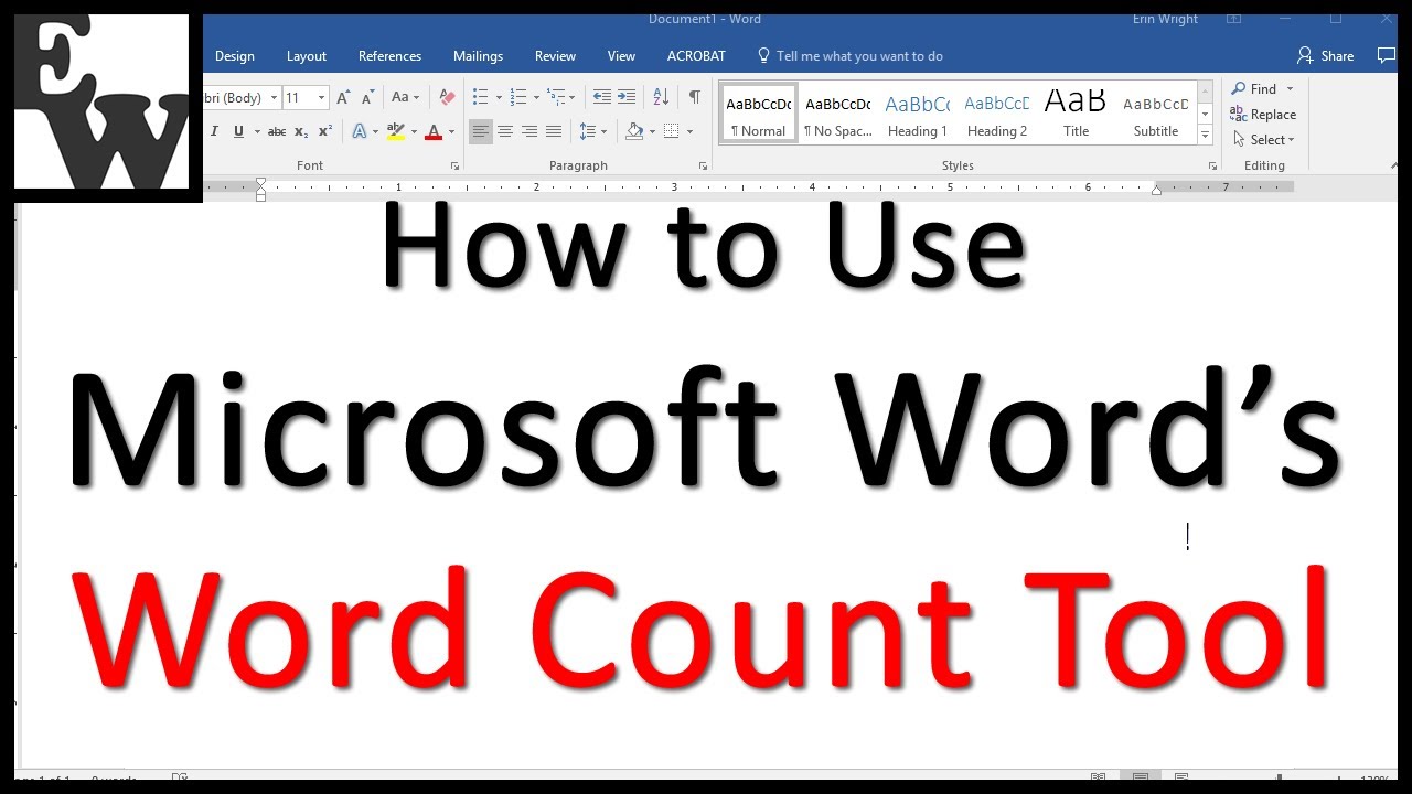 How to Use Microsoft Word&rsquo;s Word Count Tool