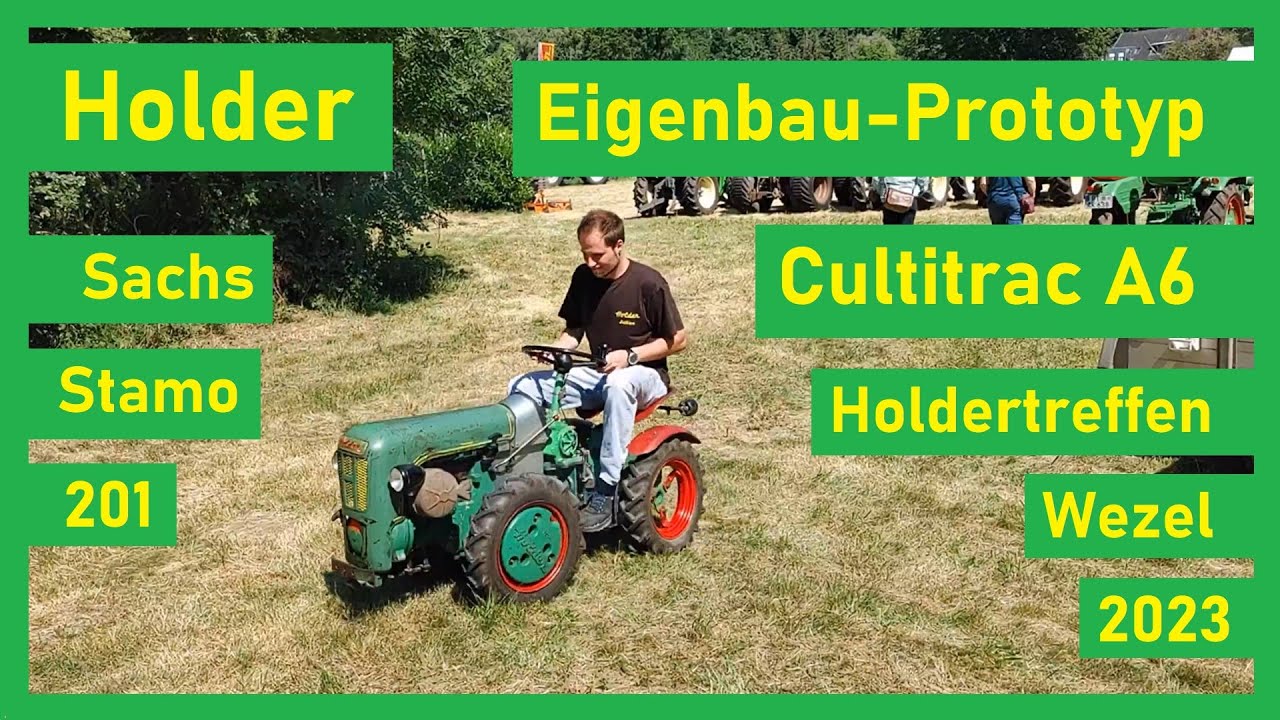 Eigenbau-Prototyp: Holder Cultitrac A6! | Sachs Stamo 201 | Knicklenkung | Holdertreffen Wezel 2023