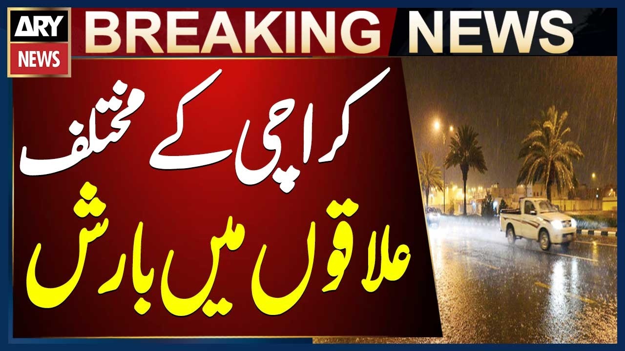 Light rain begins in different areas of Karachi