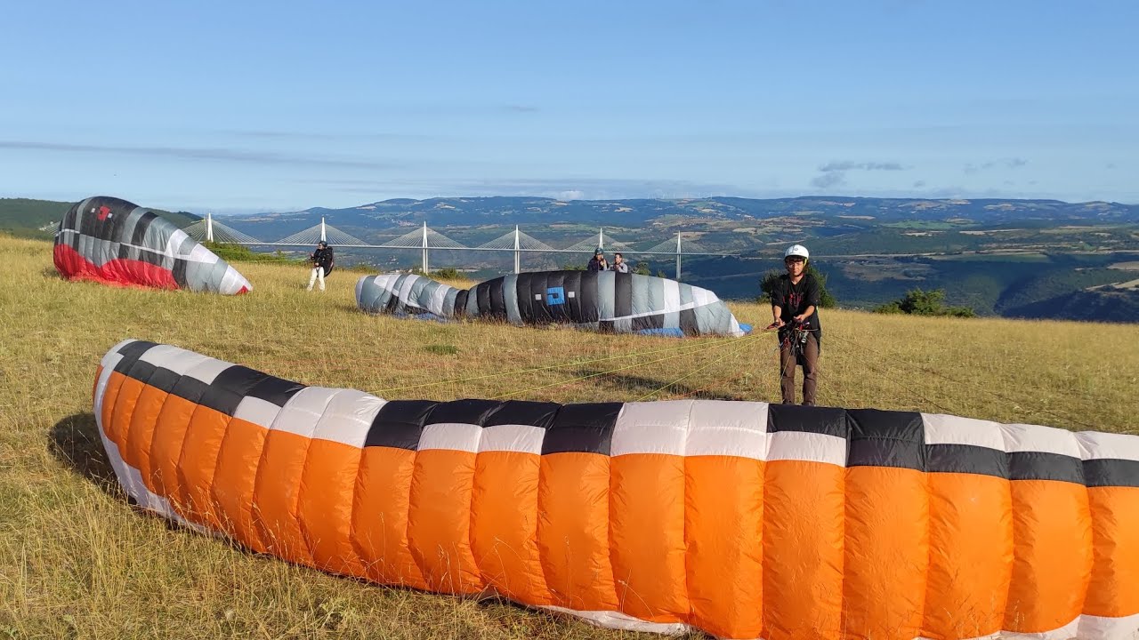 séance gonflage ACROBI Parapente