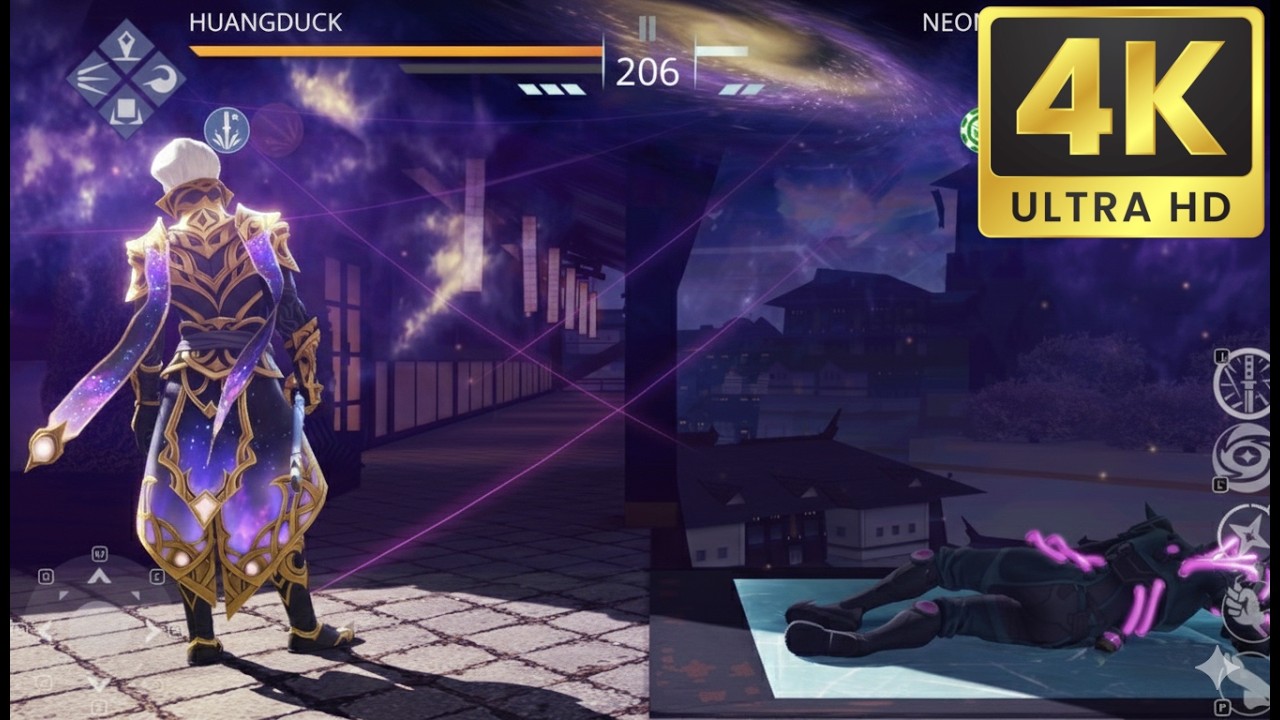 Shadow Fight 3 | Void's Dream Lv6 vs Neon Phantom Lv6 | 4K Resolution