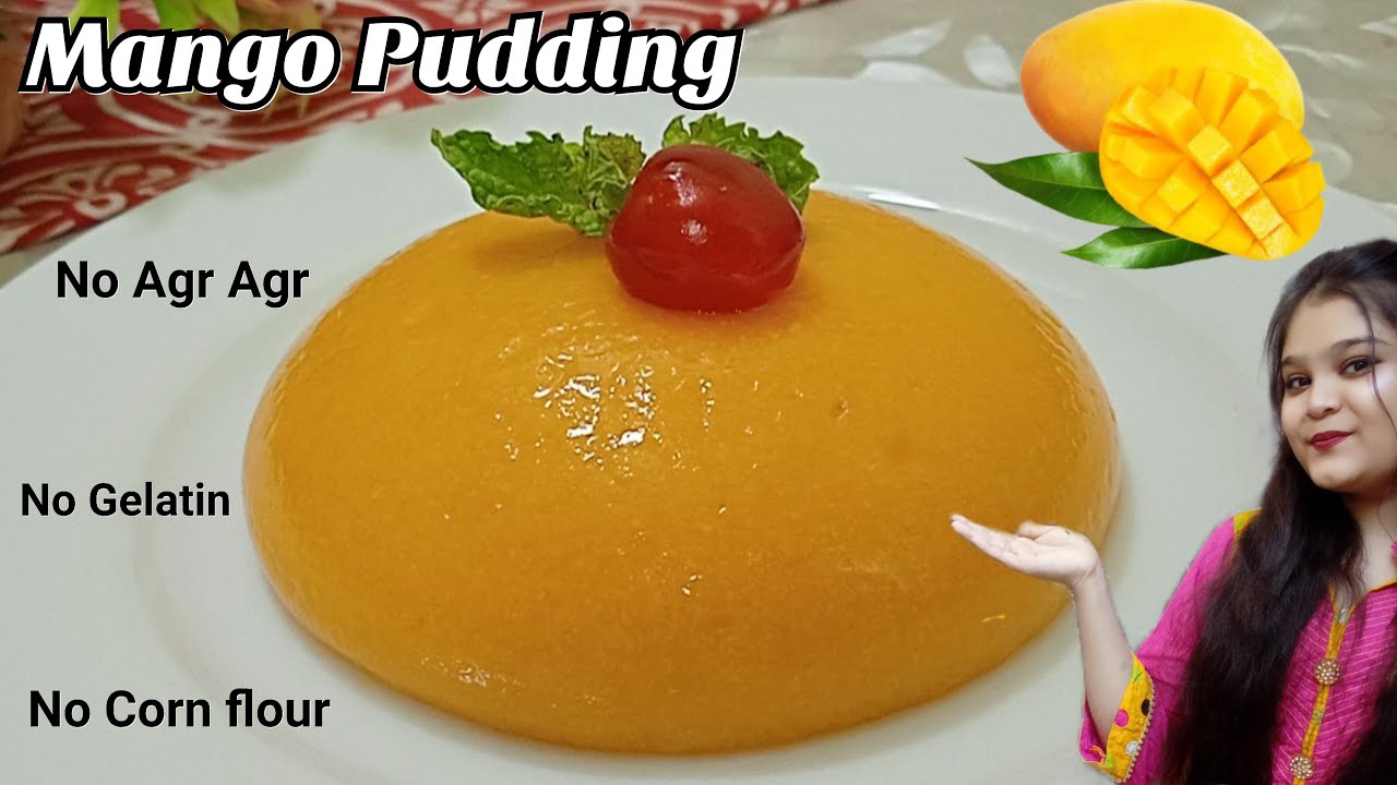 Mango Pudding | No Gelatin , No Agar Agar Quick |  and Easy Mango Dessert Recipe | Food with Nimra