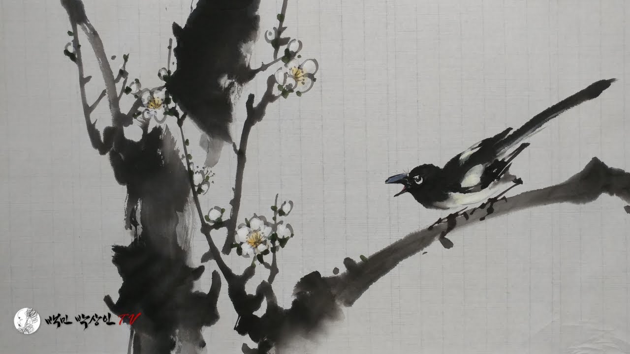 백매화: 매작도 그림 잘 그리는 법