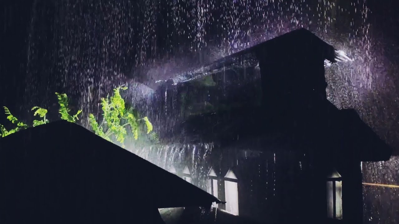 Sleep Instantly & Enter the Dream with Heavy Rain on Rickety Tin Roof at Night