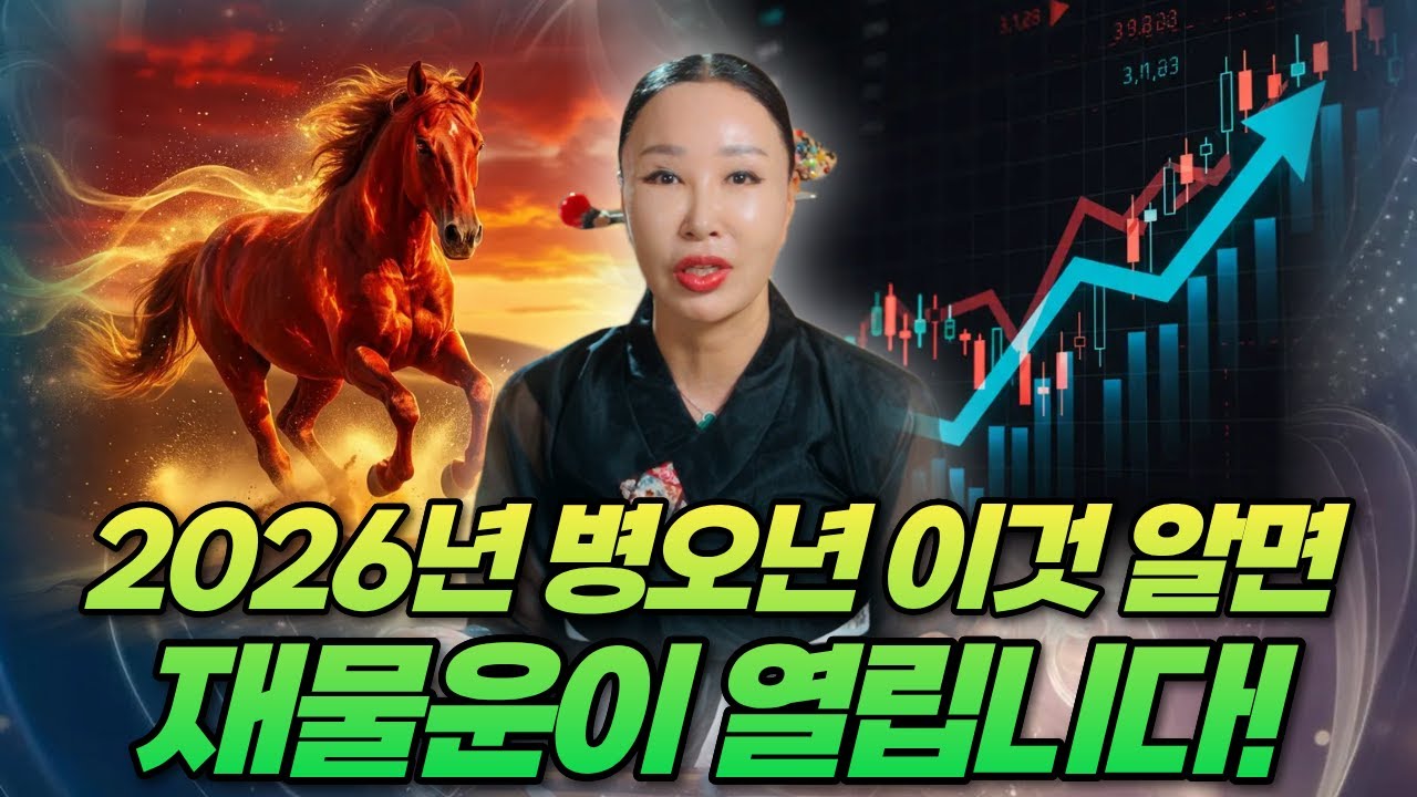 2026년 병오년! 적토마의 해 ! 이걸 미리 알면 돈이 보입니다