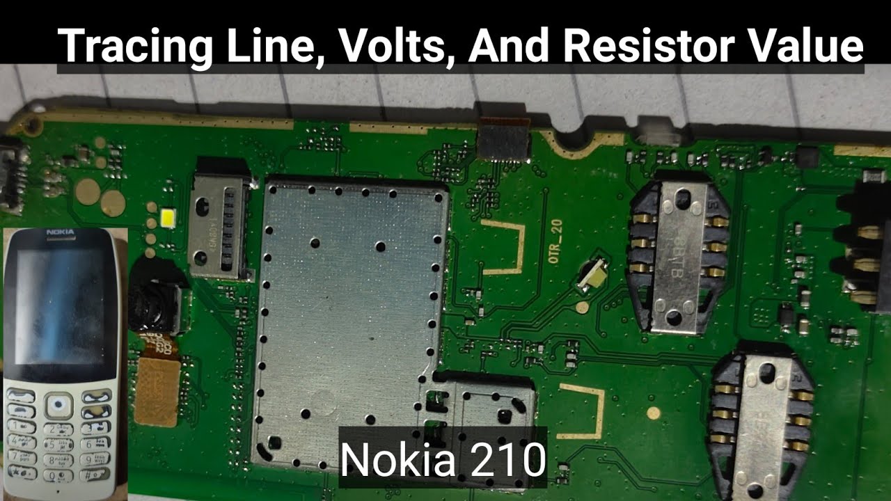 Nokia 210 ta-1139 Charging Tracing line | volts | Resistor Value | complete Tracing By Barkat Ali