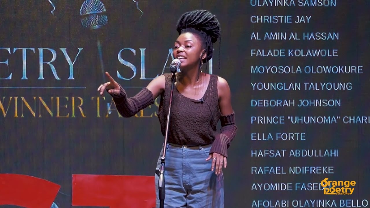 HAFSAT ABDULLAHI  - LIPFEST22 POETRY SLAM (First Round) || Orange Poetry