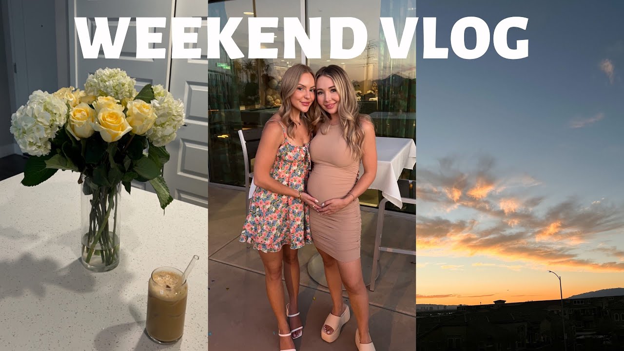 WEEKEND VLOG: gender reveal party, summer try-on haul & cleaning my apartment