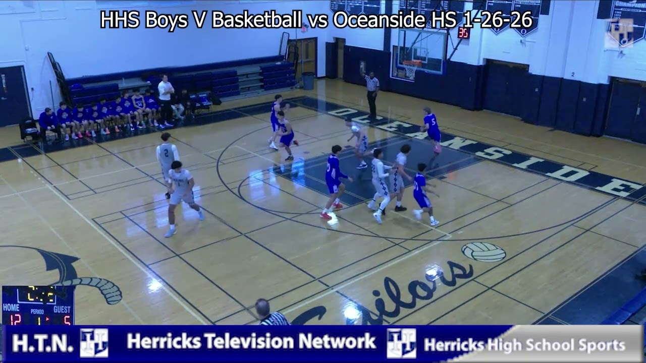 Herricks High School's Boys V Basketball vs Oceanside HS 1-26-26