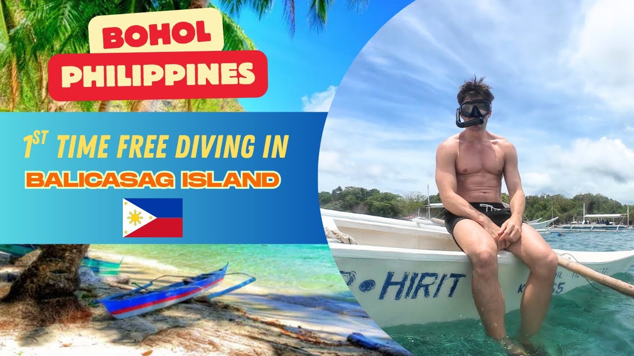 First time free diving in Balicasag Island | Bohol VLOG