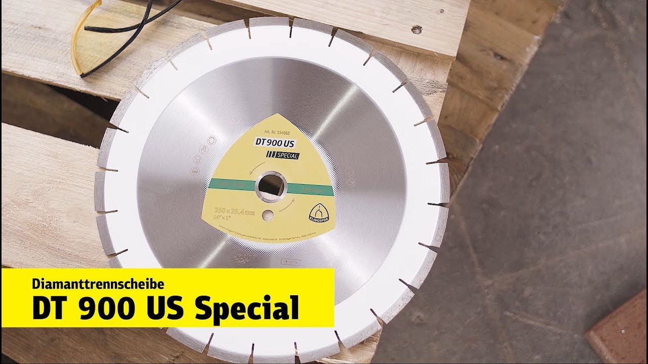 Klingspor - Diamanttrennscheibe DT 900 US Special | Produktvideo