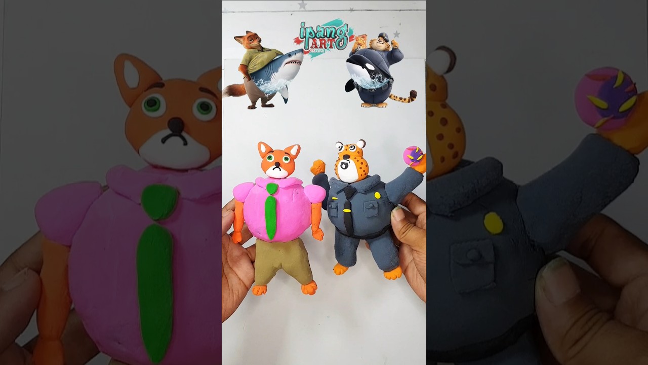 ZOOTOPIA Color Mixing Nick wild pregnant and Benjamin clawhouser tralalero tralala, orcalero orcala