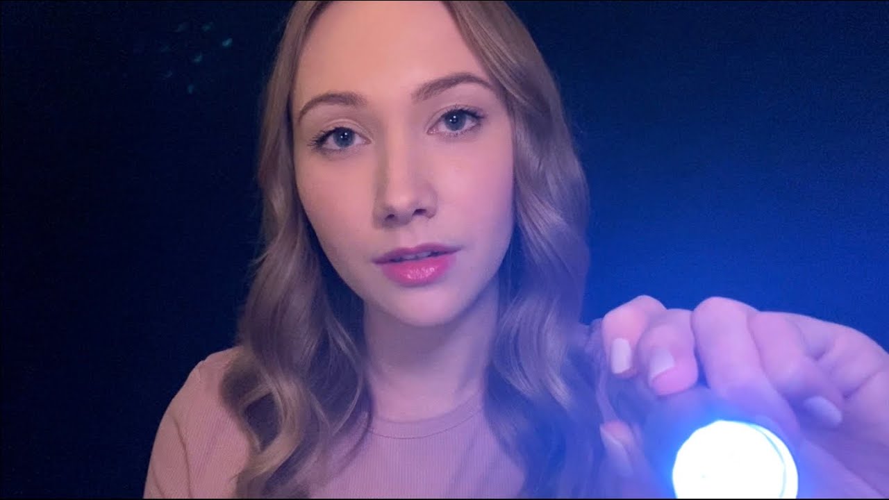 ASMR Slow Hypnotic Light Triggers & Whispers