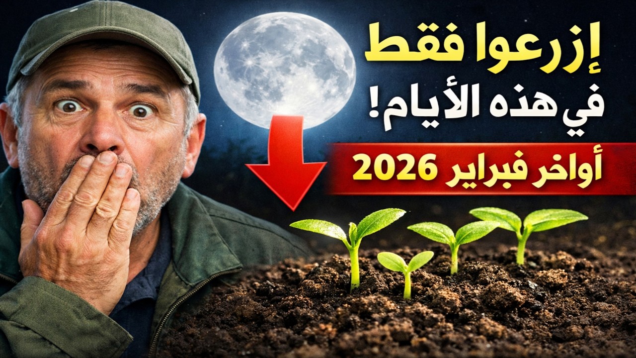 لا تزرعوا إلا في هذه الأيام! 🤫 التقويم القمري للمزارعين - أواخر فبراير ٢٠٢٦