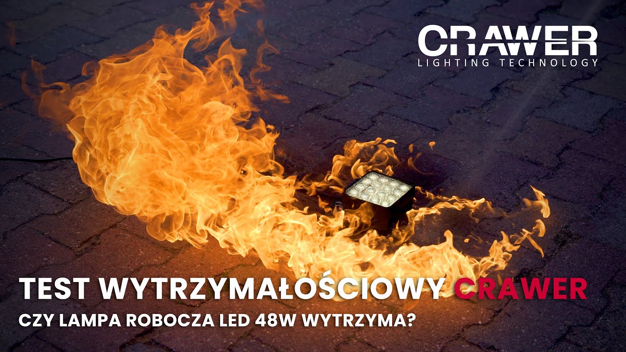 Test wytrzymałościowy CRAWER - Czy lampa robocza LED 48W wytrzyma? | AgraLED.pl
