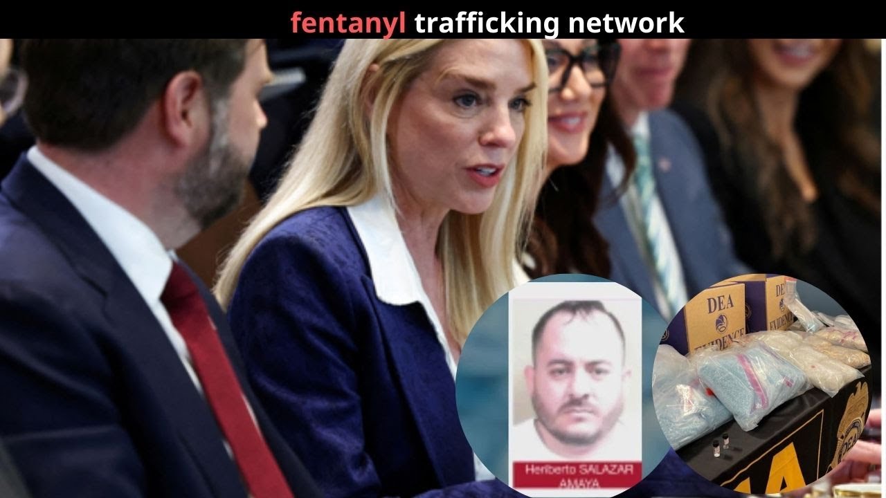 The United States said it has dismantled a large fentanyl trafficking network, involving real crimin