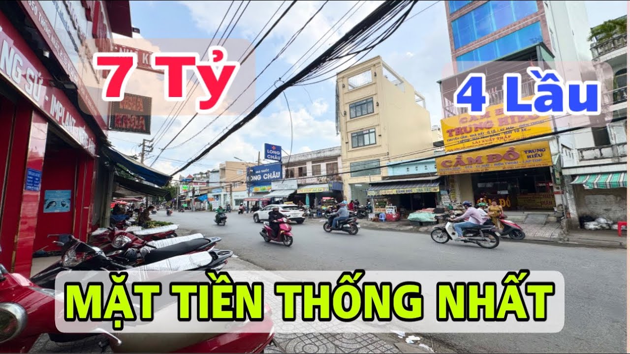 Bán nhà mặt tiền đường THỐNG NHẤT Gò Vấp 4x13m 4 lầu Khu Chợ Đông Đúc Buôn Bán Làm Gì Cũng Ra Tiền 