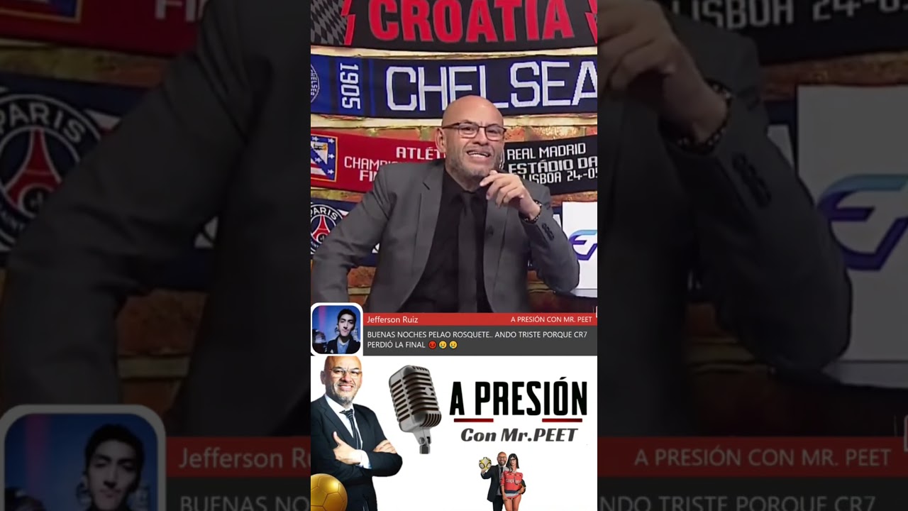 RESPETA A CR7 PELADO 😡 #apresi&oacute;nradio #viral #mrpeet #basado #peru #shorts #cr7