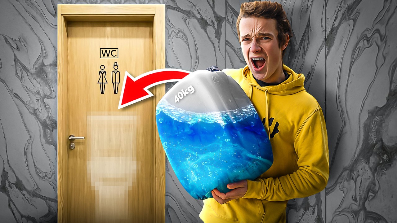 Je coule 40KG de r&eacute;sine sur le sol de mes WC 🚽