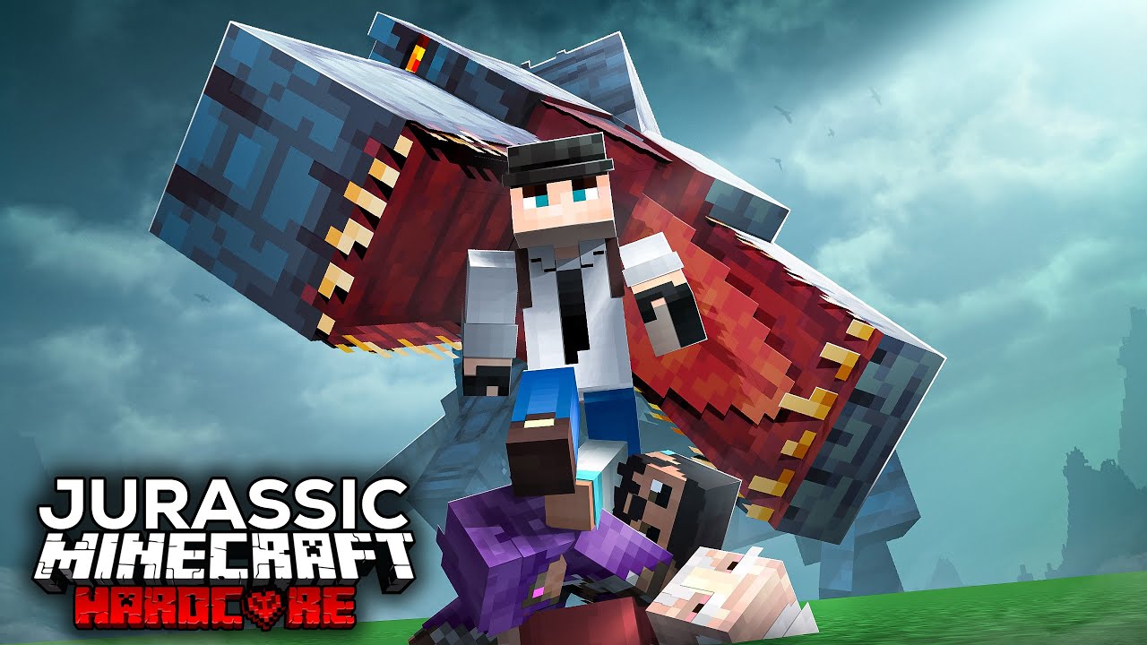 My friends died in Jurassic World Rebirth Hardcore Minecraft, Can I Survive?