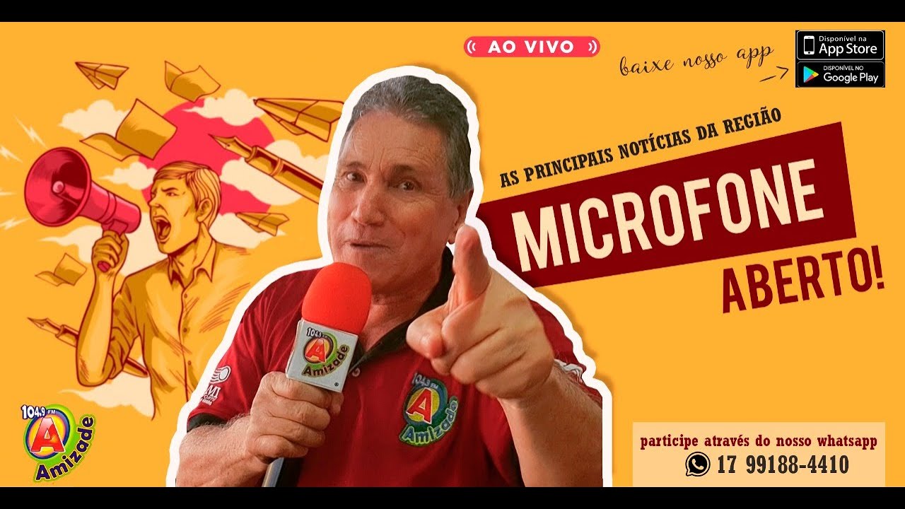 AMIZADE FM - PROGRAMA MICROFONE ABERTO COM NELSINHO LUIZ